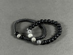 Black Dual Beads Bracelet
