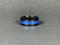 Carbon Pattern Ring