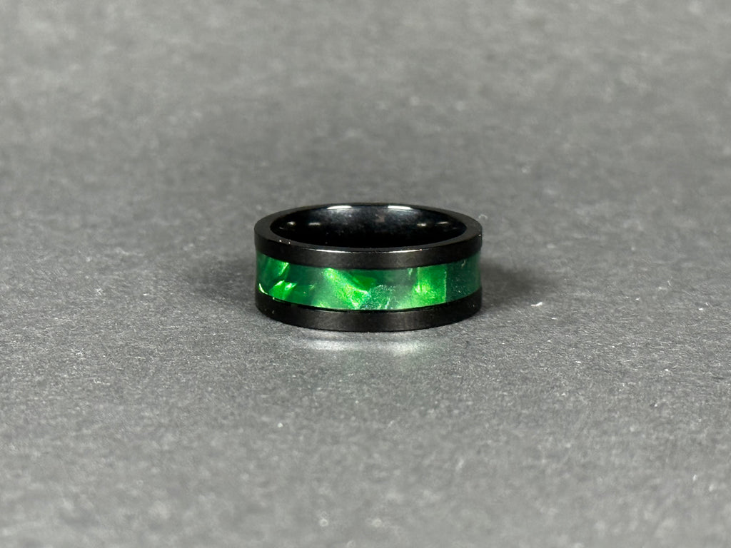 Emerald Pattern Ring