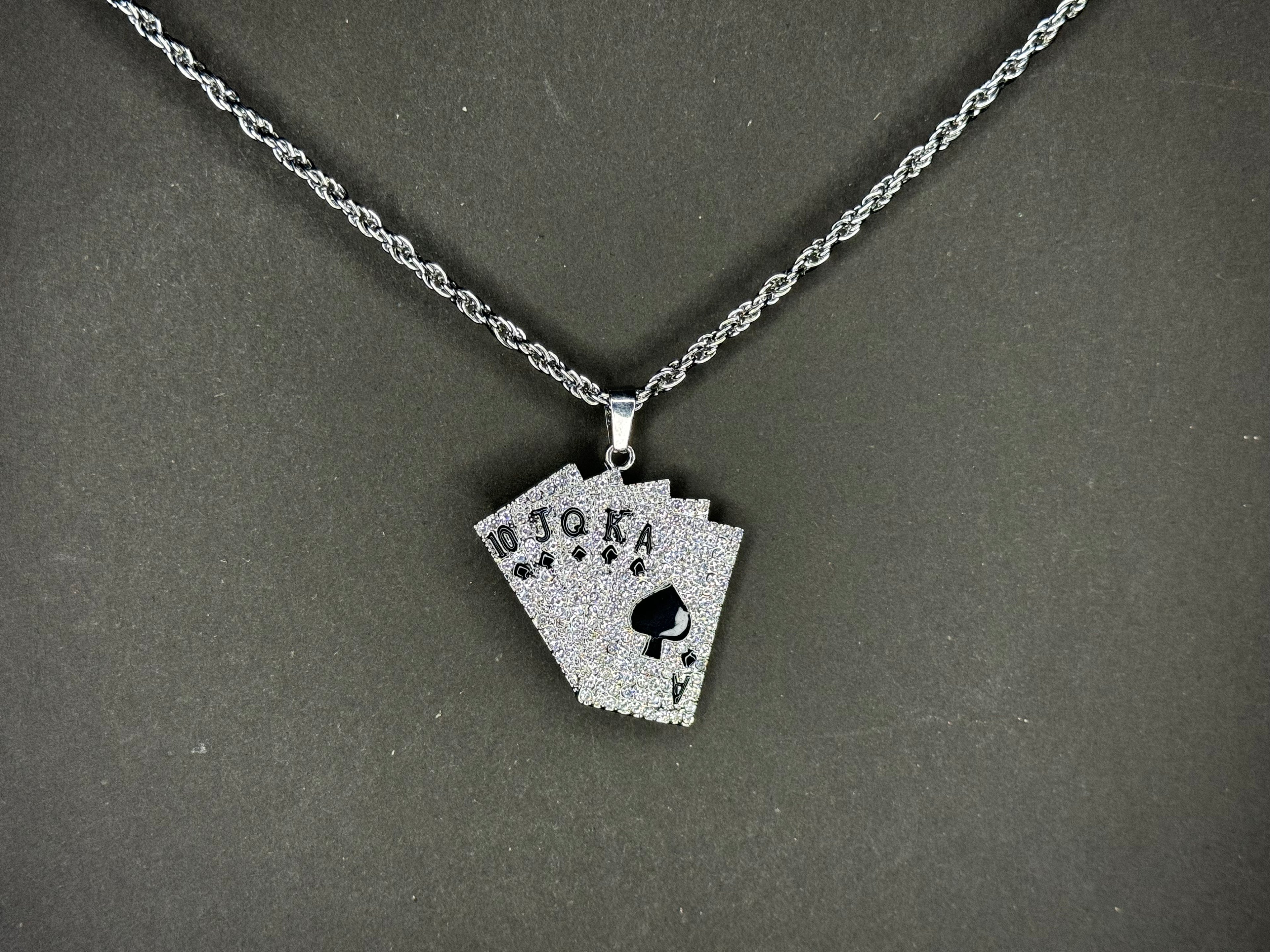 Iced Poker Pendant