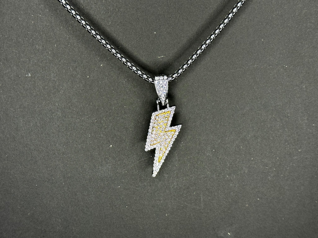 Iced Lightning Pendant