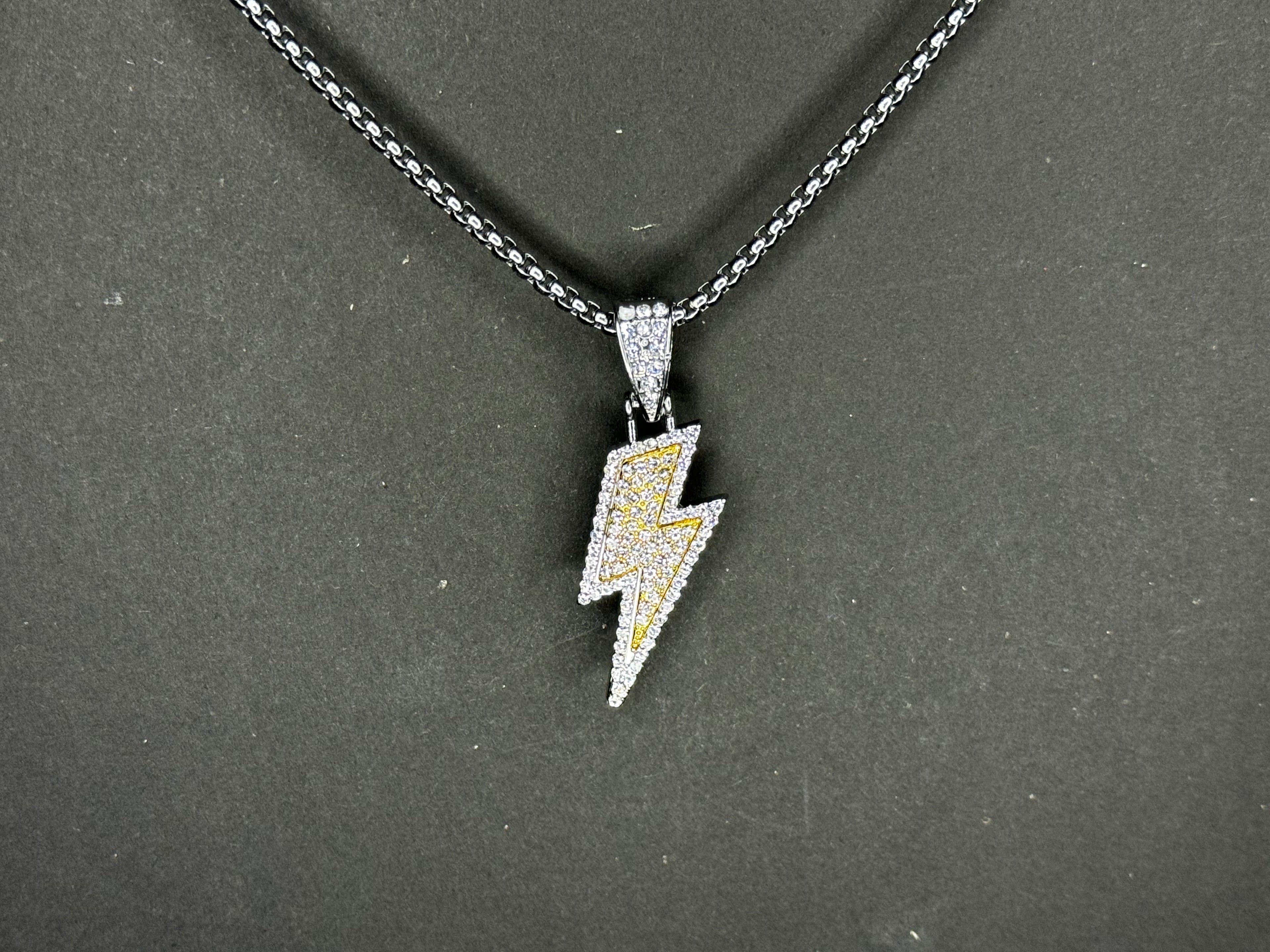 Iced Lightning Pendant