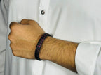 Red-Black Leather Bracelet