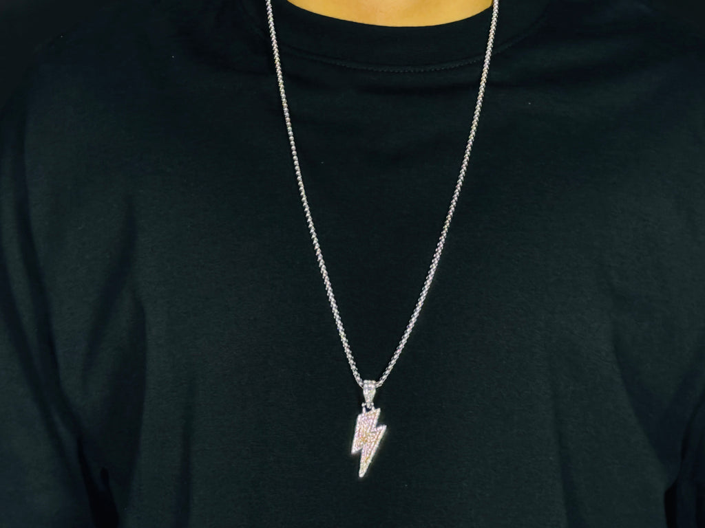 Iced Lightning Pendant