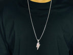 Iced Lightning Pendant
