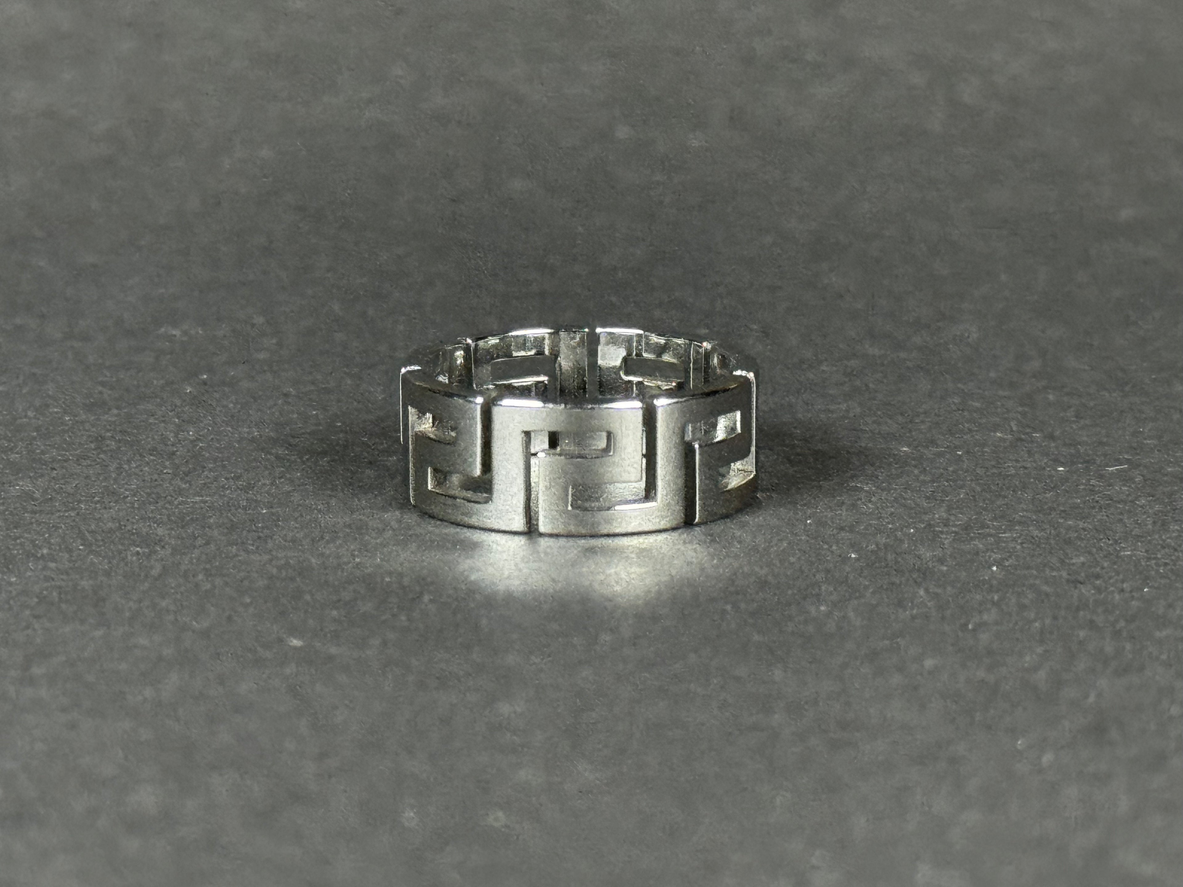 Greek Key Ring (Silver)