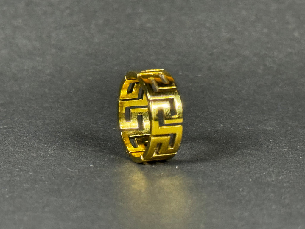 Greek Key Ring (Gold)
