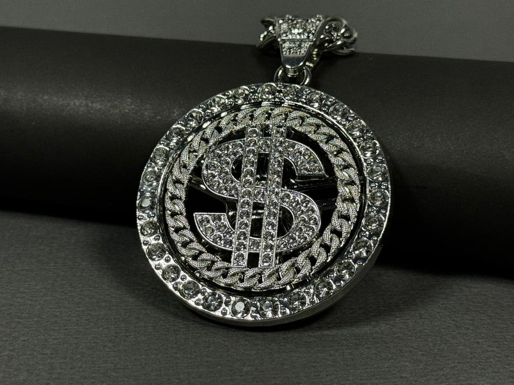 Iced Dollar Pendant