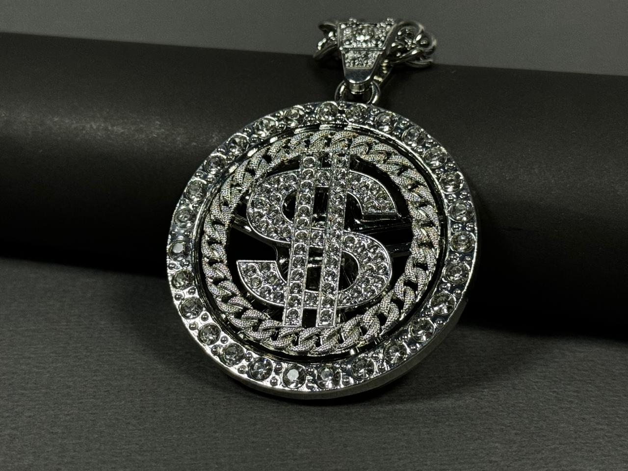 Iced Dollar Pendant
