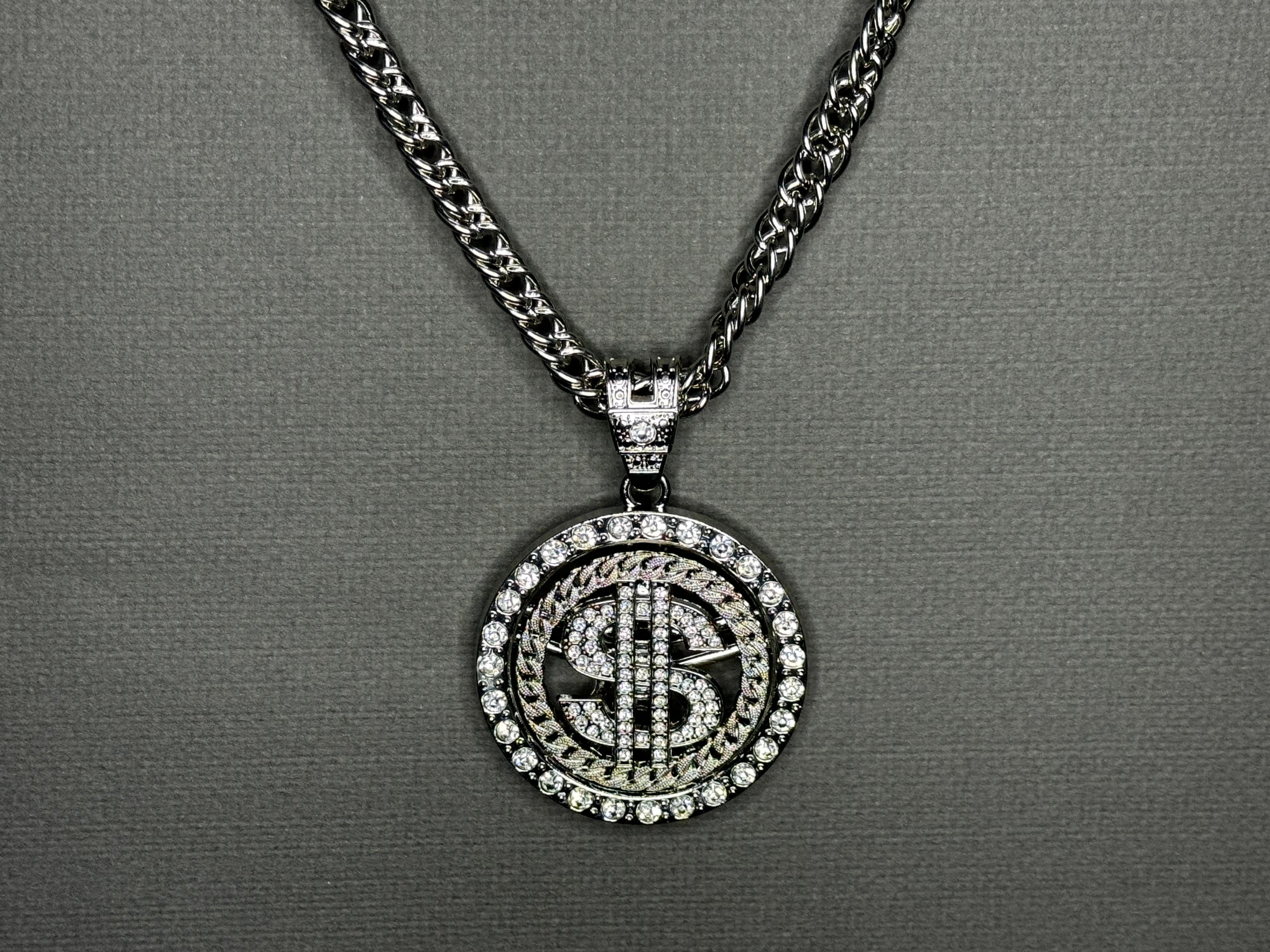 Iced Dollar Pendant
