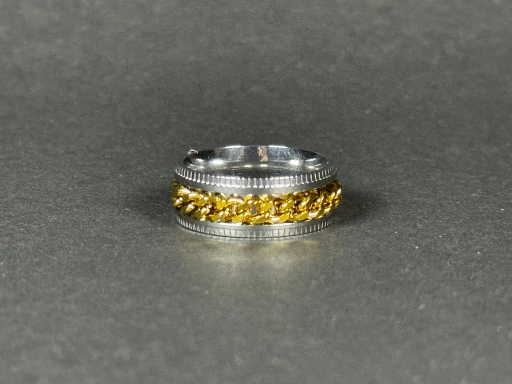 Rotating Chain Ring (Gold)