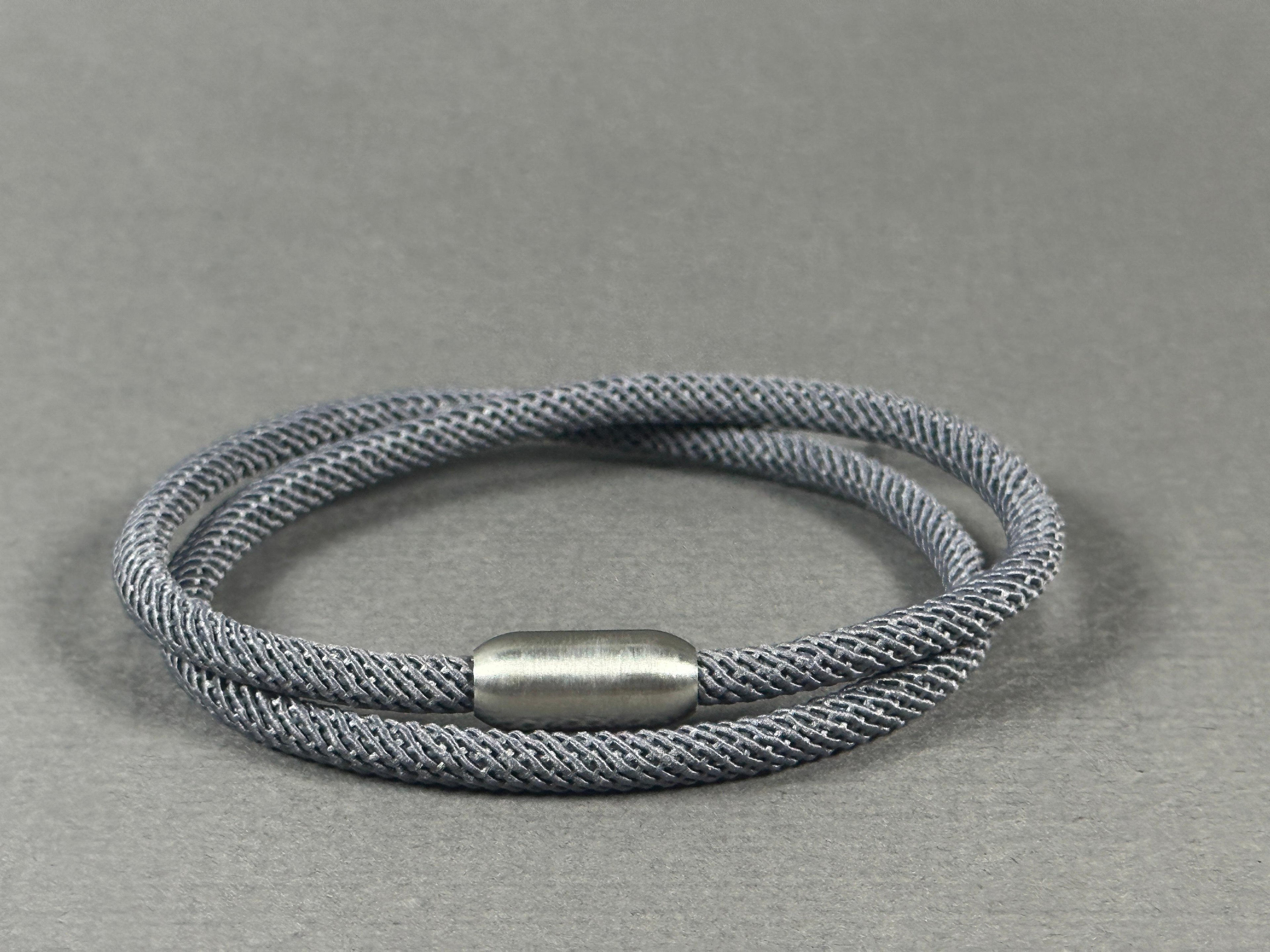 Magnetic Rope Bracelet (Gray)