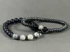 Black Dual Beads Bracelet